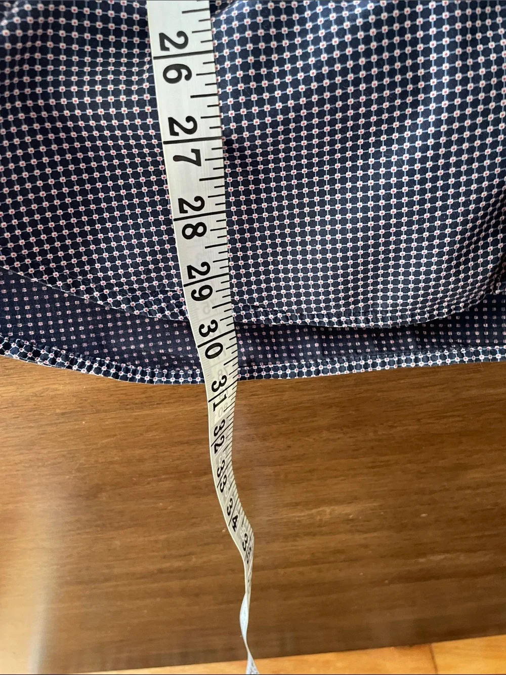 Banana Republic Men's Small Navy & White Check Dress Shirt